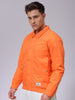 Men's Slim Fit Solid Zipperper Quilted Jacket