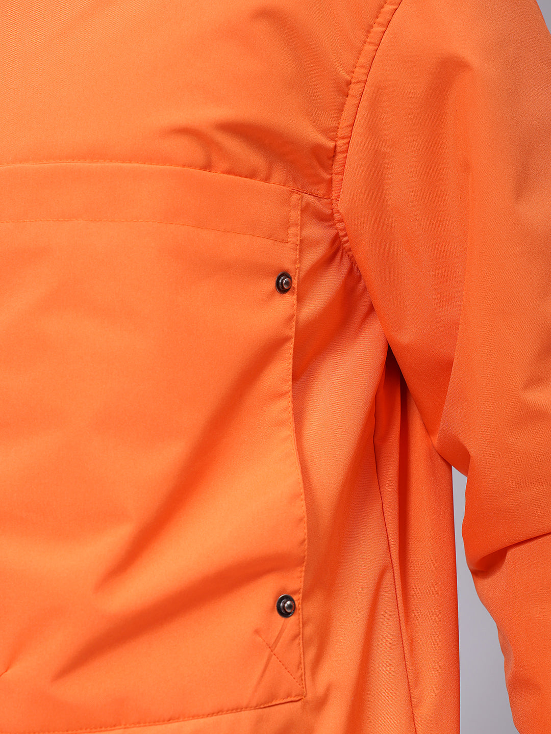 Men's Slim Fit Solid Zipperper Quilted Jacket