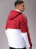 Men's Maroon Slim Fit Graphic Jacket