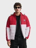 Men's Maroon Slim Fit Printed Casual Jacket