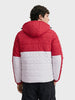 Men's Maroon Slim Fit Printed Casual Jacket