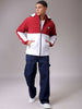 Men's Maroon Slim Fit Graphic Jacket