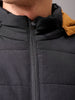 Men's Mustard Slim Fit Graphic Jacket