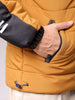 Men's Mustard Slim Fit Graphic Jacket