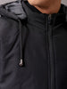 Men's Black Slim Fit Solid Jacket