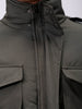 Men's Olive Slim Fit Solid Jacket