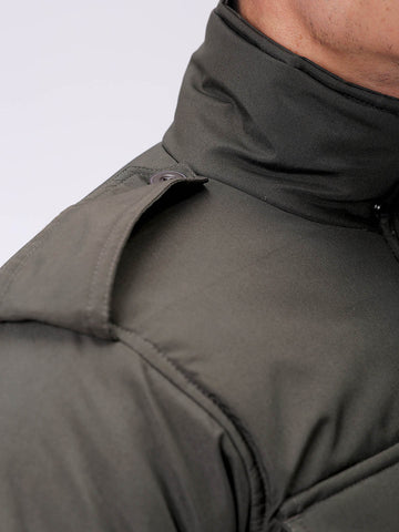 Men's Olive Slim Fit Solid Jacket