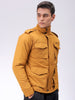 Men's Mustard Slim Fit Solid Jacket