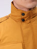 Men's Mustard Slim Fit Solid Jacket