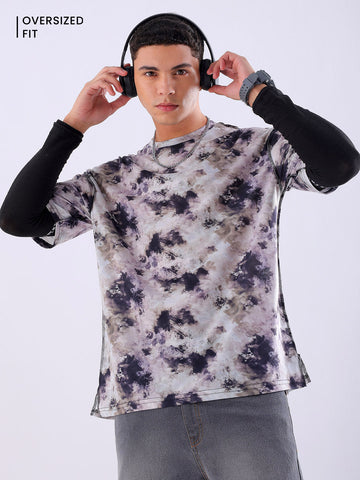 Shop Men's Metaverse Printed Oversized T-shirt Online.