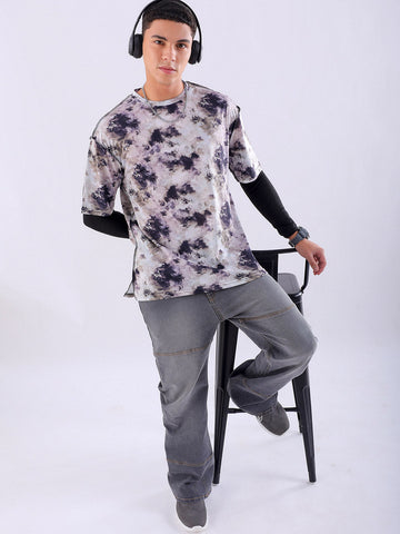 Shop Men's Metaverse Printed Oversized T-shirt Online.