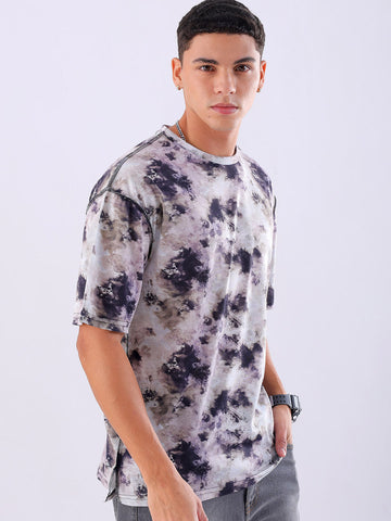 Shop Men's Metaverse Printed Oversized T-shirt Online.