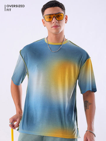 Shop Men's Metaverse Printed Oversized T-shirt Online.