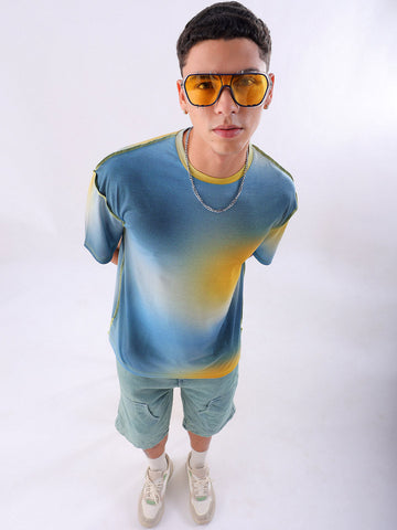 Shop Men's Metaverse Printed Oversized T-shirt Online.