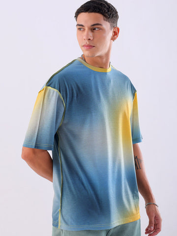 Shop Men's Metaverse Printed Oversized T-shirt Online.
