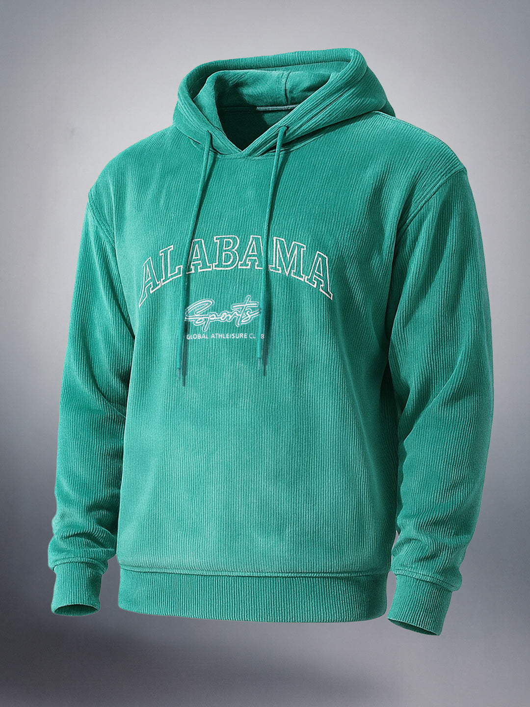 Men's Jelly Green Regular Fit Textured Casual Sweat Shirt