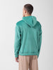 Men's Green Regular Fit Textured Casual Sweatshirt