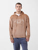 Men's Brown Regular Fit Textured Casual Sweatshirt