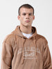Men's Brown Regular Fit Textured Casual Sweatshirt