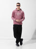 Men's Silver Regular Fit Textured Casual Sweatshirt