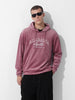 Men's Silver Regular Fit Textured Casual Sweatshirt