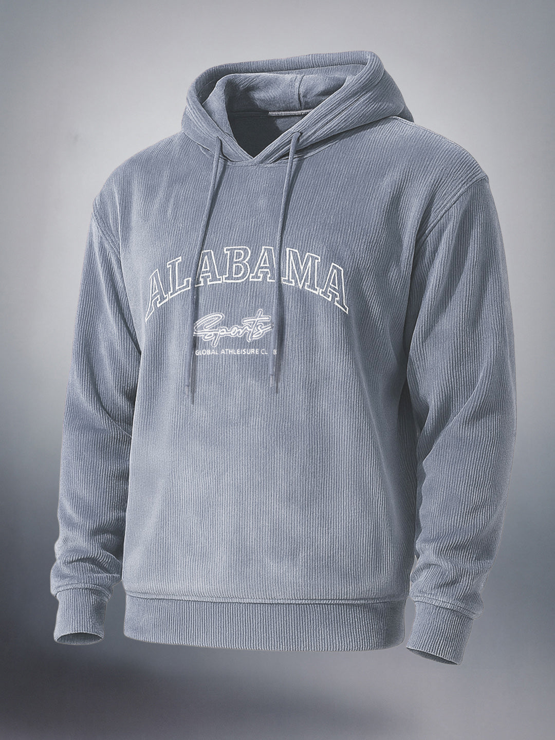 Men's Steel grey Regular Fit Textured Casual Sweat Shirt