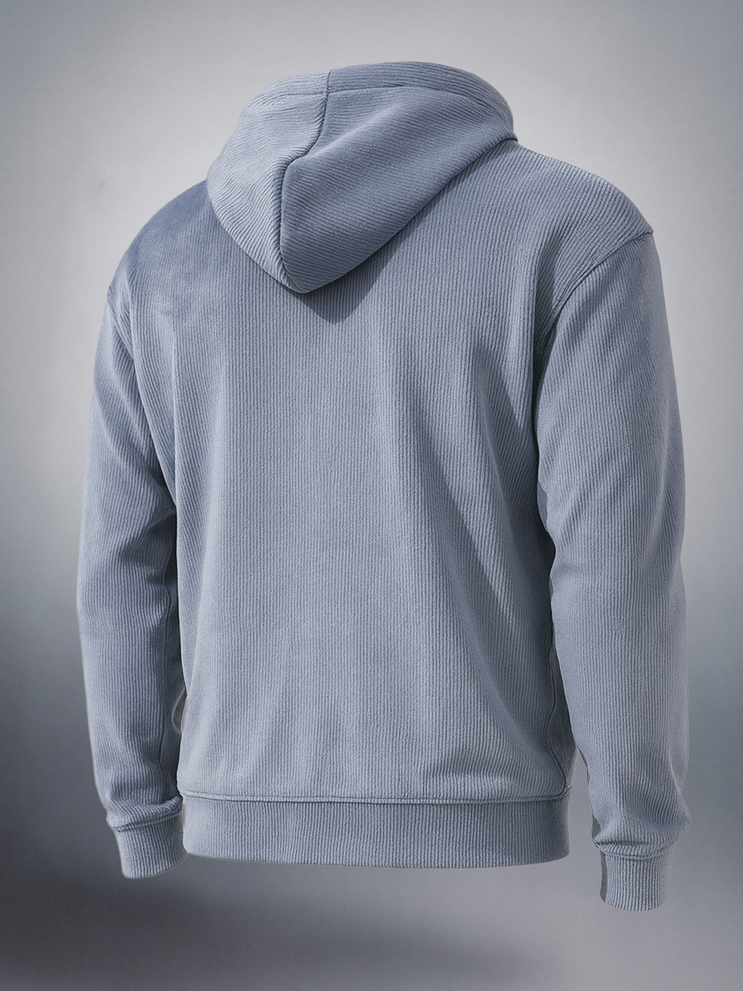 Men's Steel grey Regular Fit Textured Casual Sweat Shirt