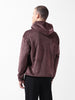 Men's Brown Regular Fit Textured Casual Sweatshirt