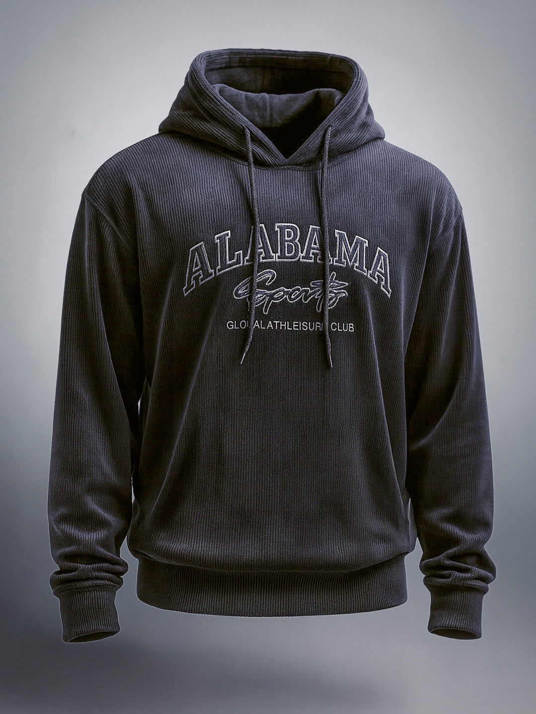 Men's Black Regular Fit Textured Casual Sweat Shirt