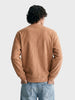 Men's Taupe Oversized Fit Embroidered Casual Sweatshirt