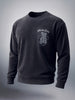 Men's Black Oversized Fit Textured Casual Sweat Shirt