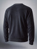 Men's Black Oversized Fit Textured Casual Sweat Shirt