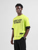 Men's Green Oversized Fit Character Batman Printed Crew Neck T-Shirt