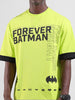 Men's Green Oversized Fit Character Batman Printed Crew Neck T-Shirt