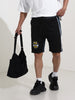 Men's Black Regular Fit Character Batman Printed Shorts