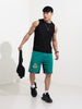 Men's Green Regular Fit Character Batman Printed Shorts