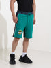 Men's Green Regular Fit Character Batman Printed Shorts