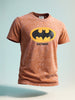 Men's Brown Boxy Fit  Batman Character T-Shirt