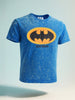 Men's Purple Boxy Fit  Batman Character T-Shirt