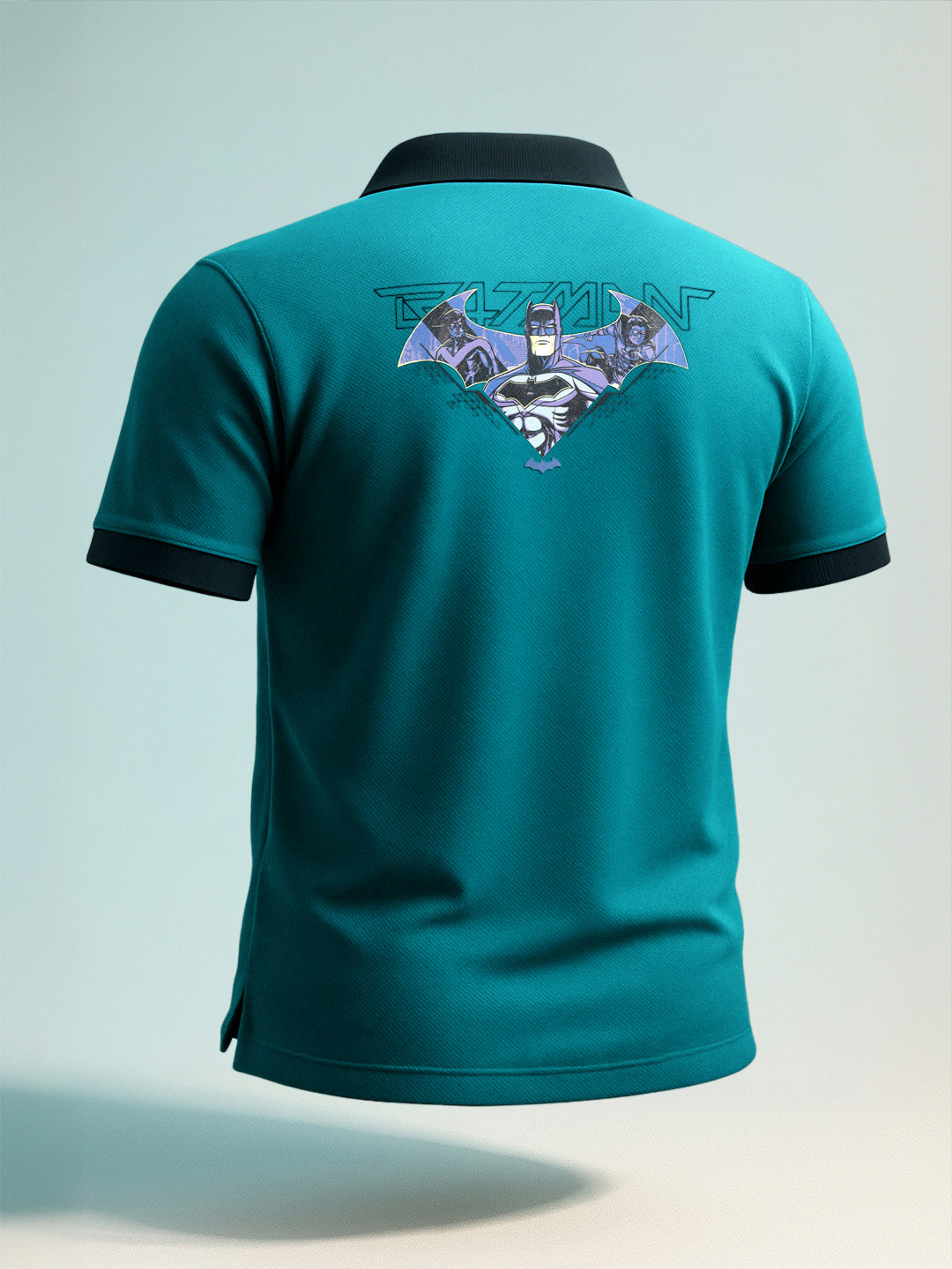 Men's Green Regular Fit Batman Batman Character T-Shirt