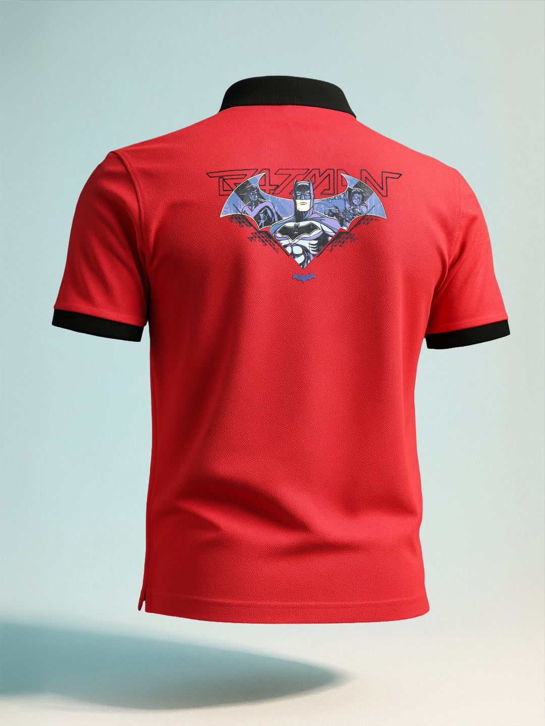 Men's Pink Regular Fit Batman Batman Character T-Shirt