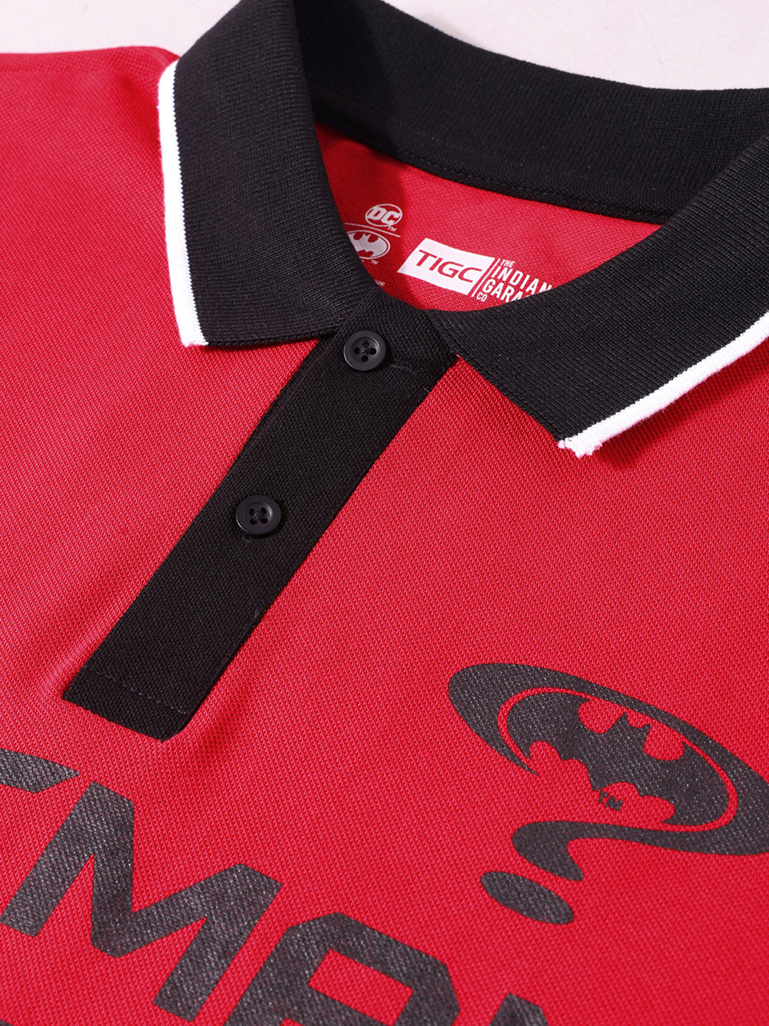 Men's Pink Regular Fit Batman Batman Character T-Shirt