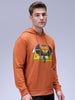 Men's Brown Regular Fit Character Batman Printed Sweatshirt
