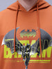 Men's Brown Regular Fit Character Batman Printed Sweatshirt