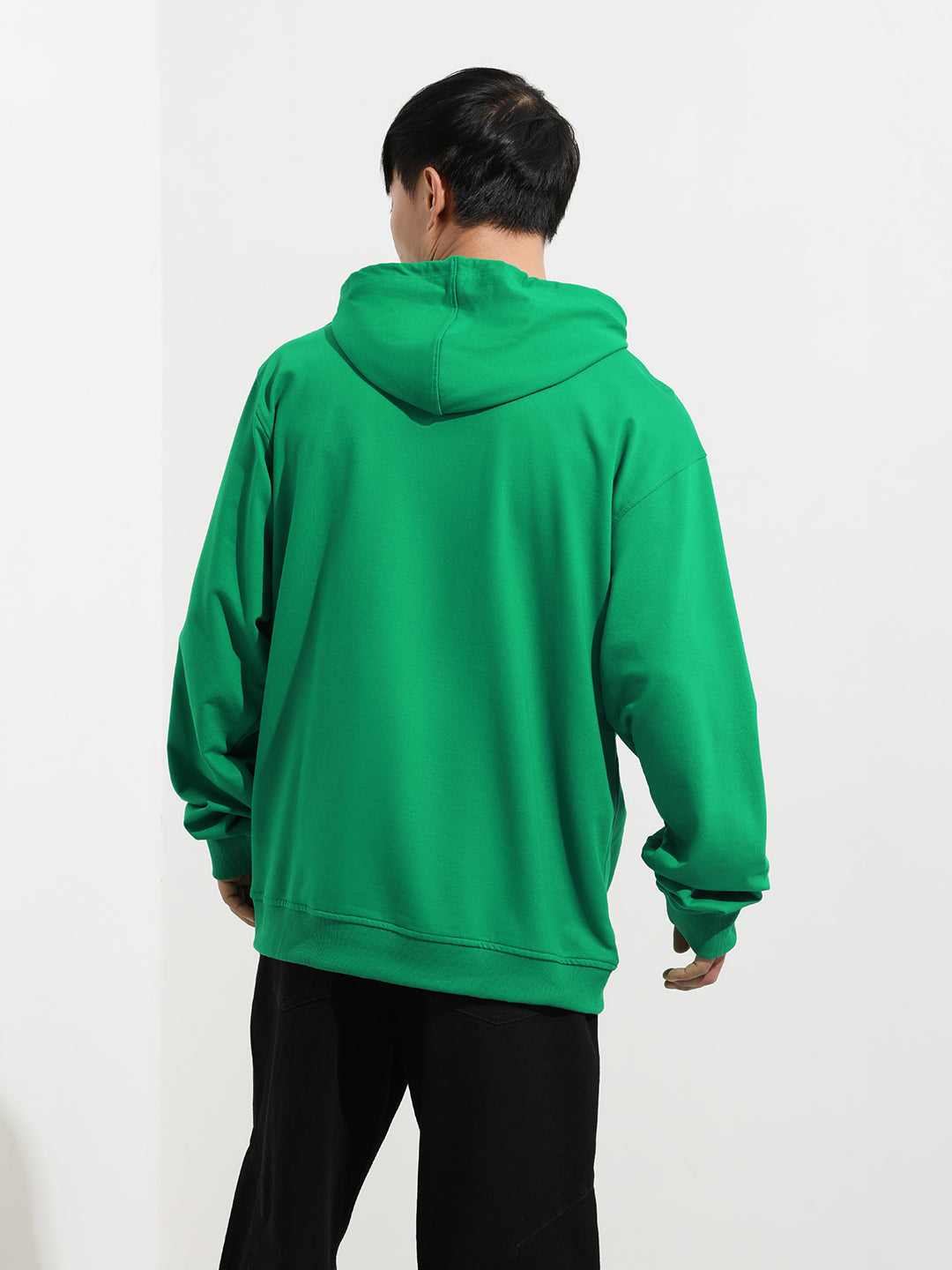 Men's Green Regular Fit Character Batman Printed Sweatshirt