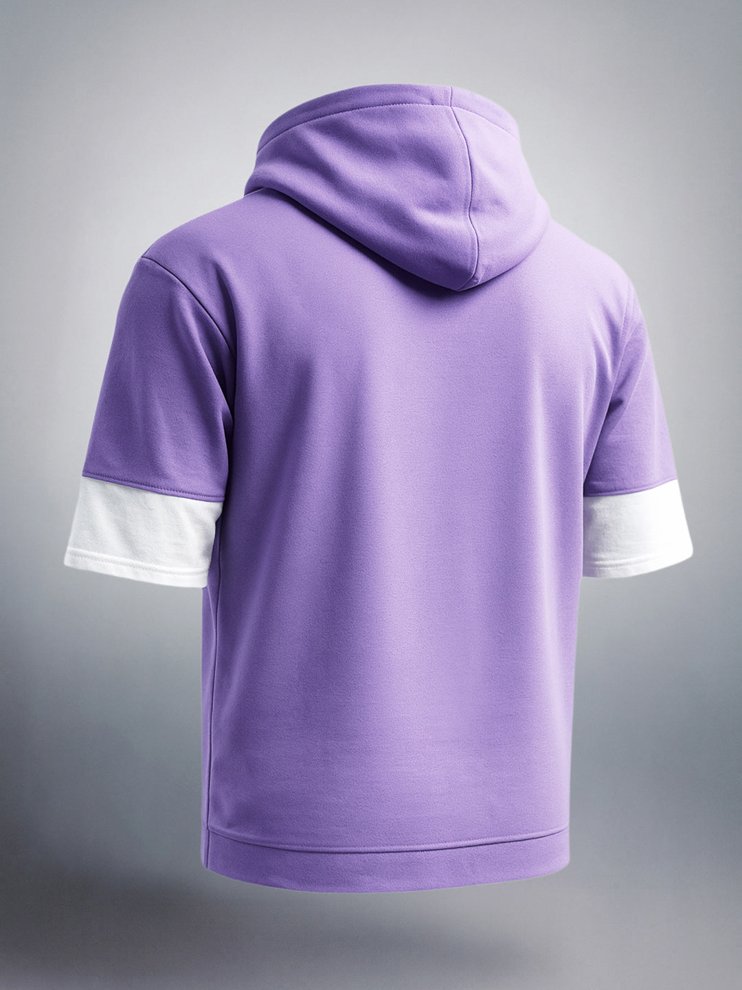 Men's Purple Oversized Fit Character Batman Printed Sweatshirt