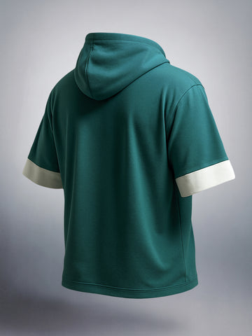 Men's Green Oversized Fit Character Batman Printed Sweatshirt