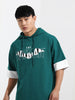 Men's Green Oversized Fit Character Batman Printed Sweatshirt
