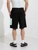 Men's Black Relaxed Fit Character Batman Printed Shorts