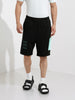 Men's Black Relaxed Fit Character Batman Printed Shorts
